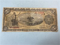 1915 Provisional government of Mexico, 1 peso note