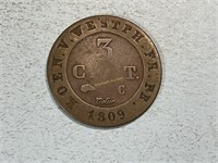 1809 Westphalia 3 cent