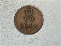 1847A Hannover 2 pfennig