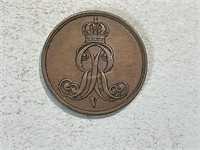 1863B Hannover 2 pfennig