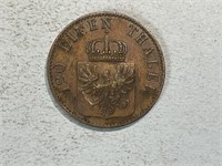 1861A Prussia 3 pfennig