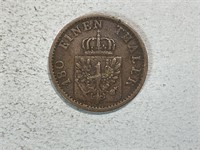 1868B Prussia 2 pfennig