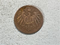 1900J Germany-empire 1 pfennig