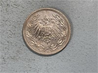 1906F Germany-empire 1/2 mark