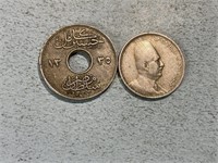 1917, 1924 Egypt 2 millieme