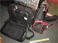 (3) Luggage (Black & Red)