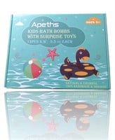APETHS KIDS BATH BOMBS WITH SURPRISE TOY