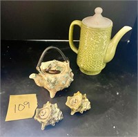 1950 shell tea pot salt Japan/Japanese tea pot