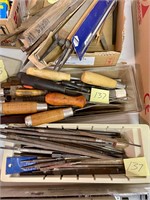 Woodworking files picks etc./3 boxes