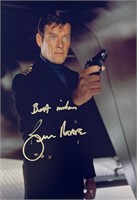 Autograph COA 007 Roger Moore Photo
