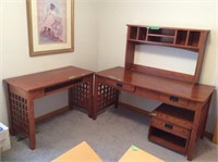 4 piece wooden desk set (bring help to load) 58x26