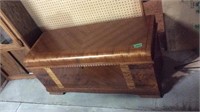 Vintage wood cedar chest 47x 19 x 22
