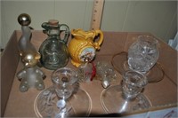 flat of candlestick holders some by avon