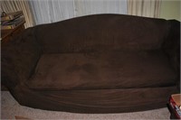 7' couch.  covered