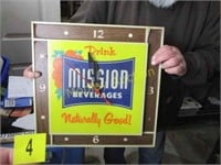 MISSION BEVERAGE CLOCK