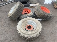 4 tires & rims- 10-16.5NHS