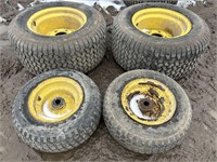 4 lawnmower tires with rims