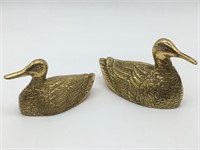 Set Of Brass Artistic Ducks