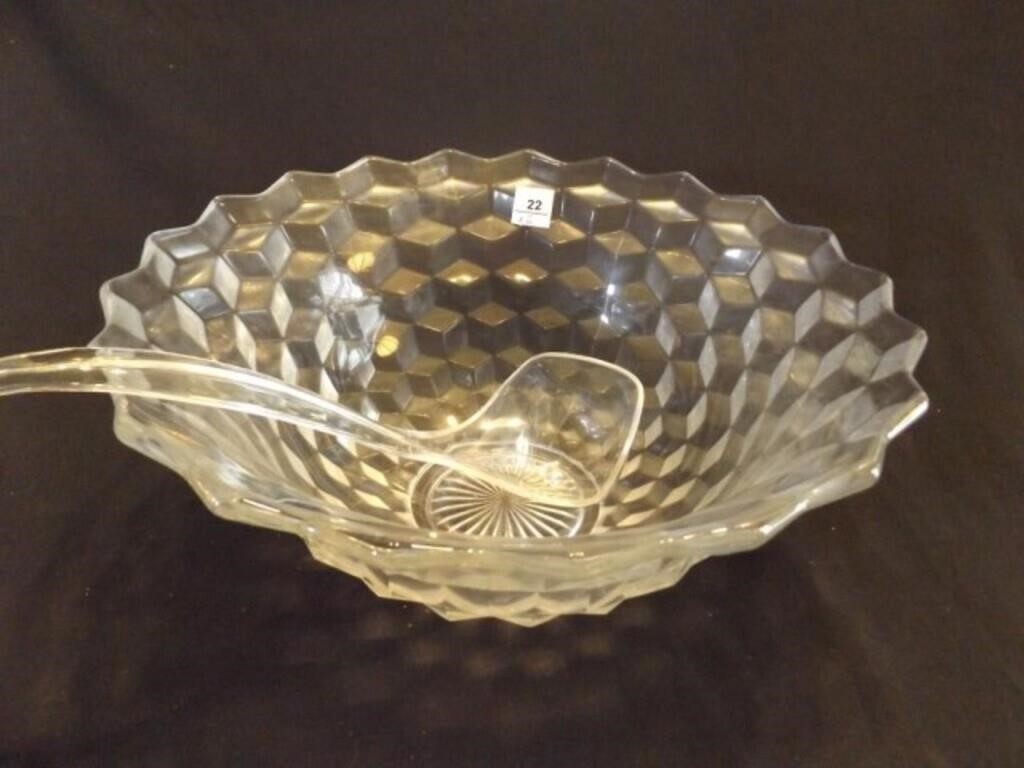 American Fostoria? Punch Bowl 14½" wide, 6½" tall