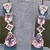 Sterling Silver Brazilian Amethyst Earrings