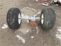 Axle with 2 tires