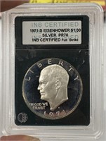 INB 1971S Silver Graded Ike Dollar