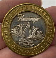 .999 Silver Flamingo Las Vegas Casino Token