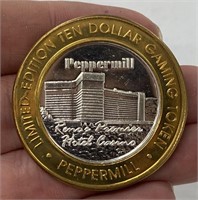 .999 Silver Peppermill Casino Token