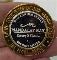 .999 Silver Mandalay Bay Casino Token