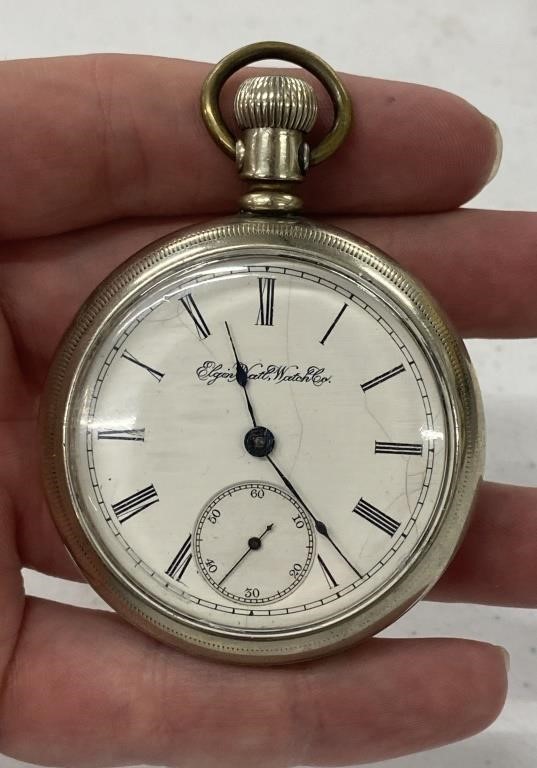 1893 Elgin 7 Jewel Pocket Watch