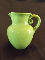 Green pottery water pitcher---newer