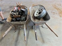 WHEEL BARROW AND CONTENTS,
