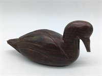 Hand Carved Wooden Duck From Mexico