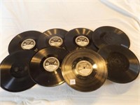 8 Edison Records-9¾"--thick records