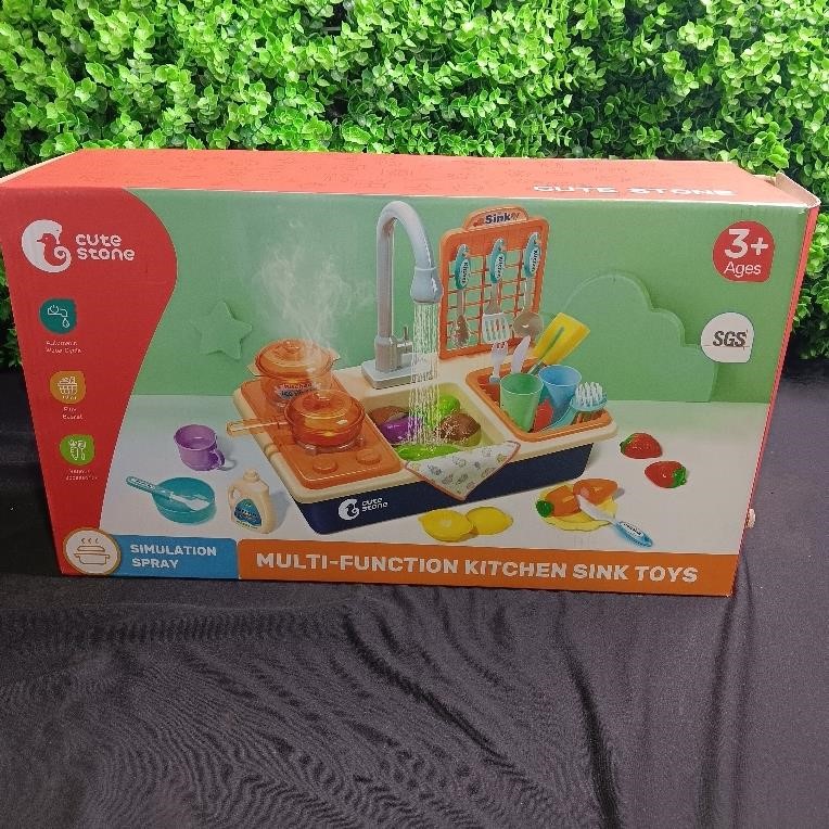 JoyStone Pretend Kitchen Sink Play Set with Upgrad