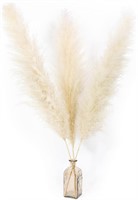 Lot of 3 Beige Pampas Grass Decor 3pc  45in/Large