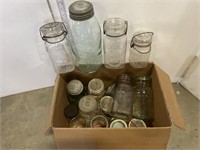 Box of old jars