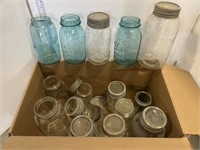 Box of old jars