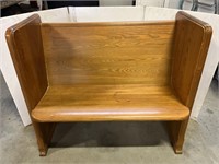 Small bench church pew