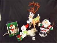 Annalee Christmas Deer-no date, Santa on Skis 2011