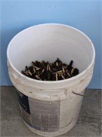 5 GALLON Bucket w/33 lb variety empty brass