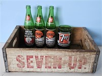 7up Crate and Bottles