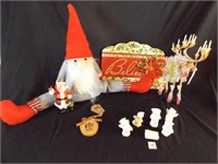 Christmas Gnome, Angel Nativity set, Believe sign
