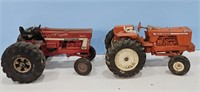 Allis Chalmers and international toy tractors