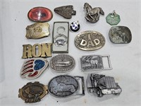 Variety of belt buckles and keychain holders