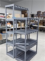 5-tier plastic storage shelves