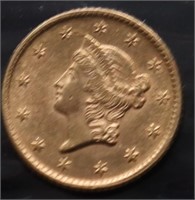 1850 GOLD DOLLAR JEWELRY GRADE