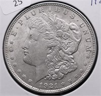 1921 MORGAN DOLLAR AU