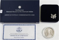 PROOF 2001 BUFFALO SILVER DOLLAR W BOX PAPERS