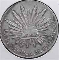1896 MEXICO 8 REALS AU